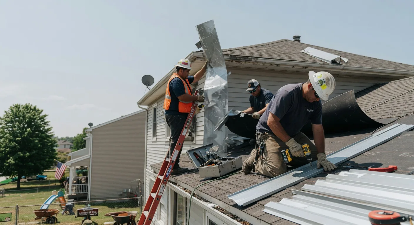 Storm Damage Metal Roof Repair in Trenton, AL